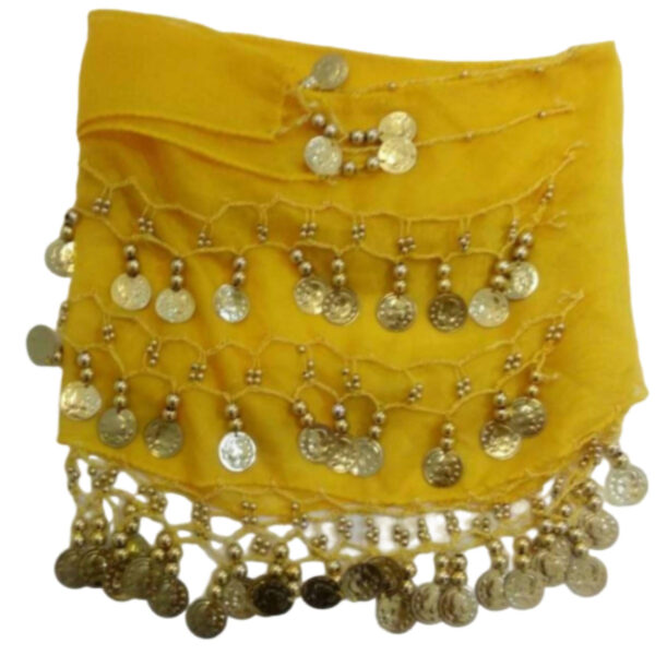 Handmade Belly Dance Hip Scarf with Coins for Women – Sequin & Coin Hip Wrap6