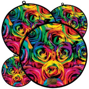 卫生可洗波斯米布 – 适合日常使用，4件套