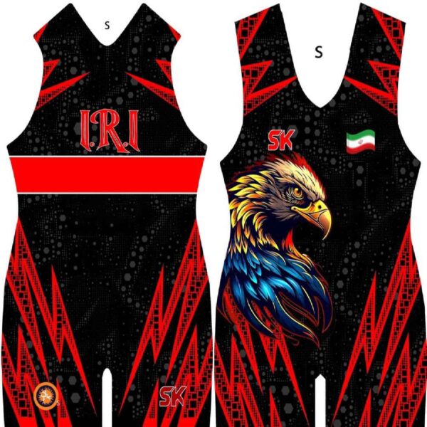 Iranian Wrestling Singlet – Traditional Sleeveless Design for Champions (2)