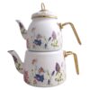 Premium Enamel Tea Kettle Set – Includes Matching Teapot Suitable for Daily Use (3)