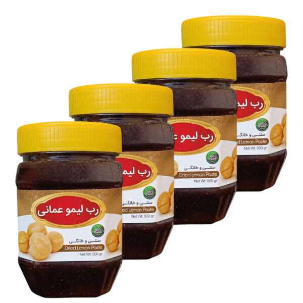 Traditional Dried Black Lime Paste by Galinos – 450g (Pack of 4) (1)