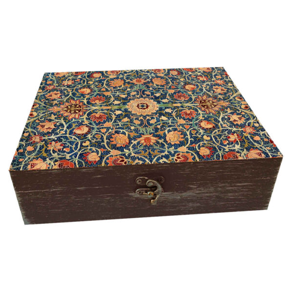 Wooden Gift Box – Artistic Design with Tile Pattern (2)