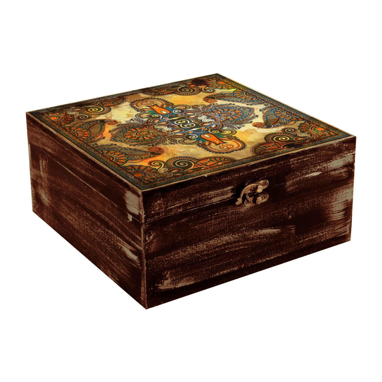 Main image of 木制礼品盒——环保时尚，瓷砖纹理设计