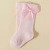 Baby Girls’ Socks Designed to Keep Tiny Feet Warm and Comfortable All Day with Bow Design (1)