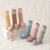 Baby Knee-High Sock Shoes – 100% Cotton, Ultra-Soft and Comfortable, Anti-Slip (3)