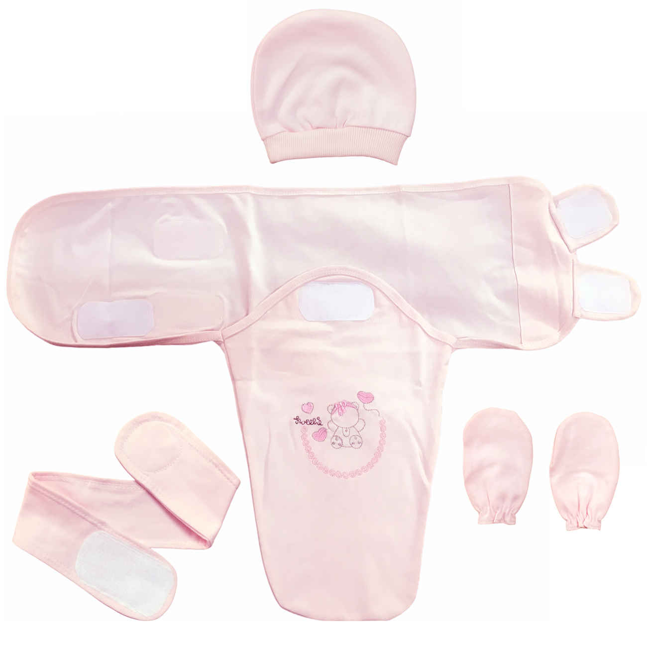 Main image of 助眠婴儿襁褓 – 柔软温暖安全，4 件套装