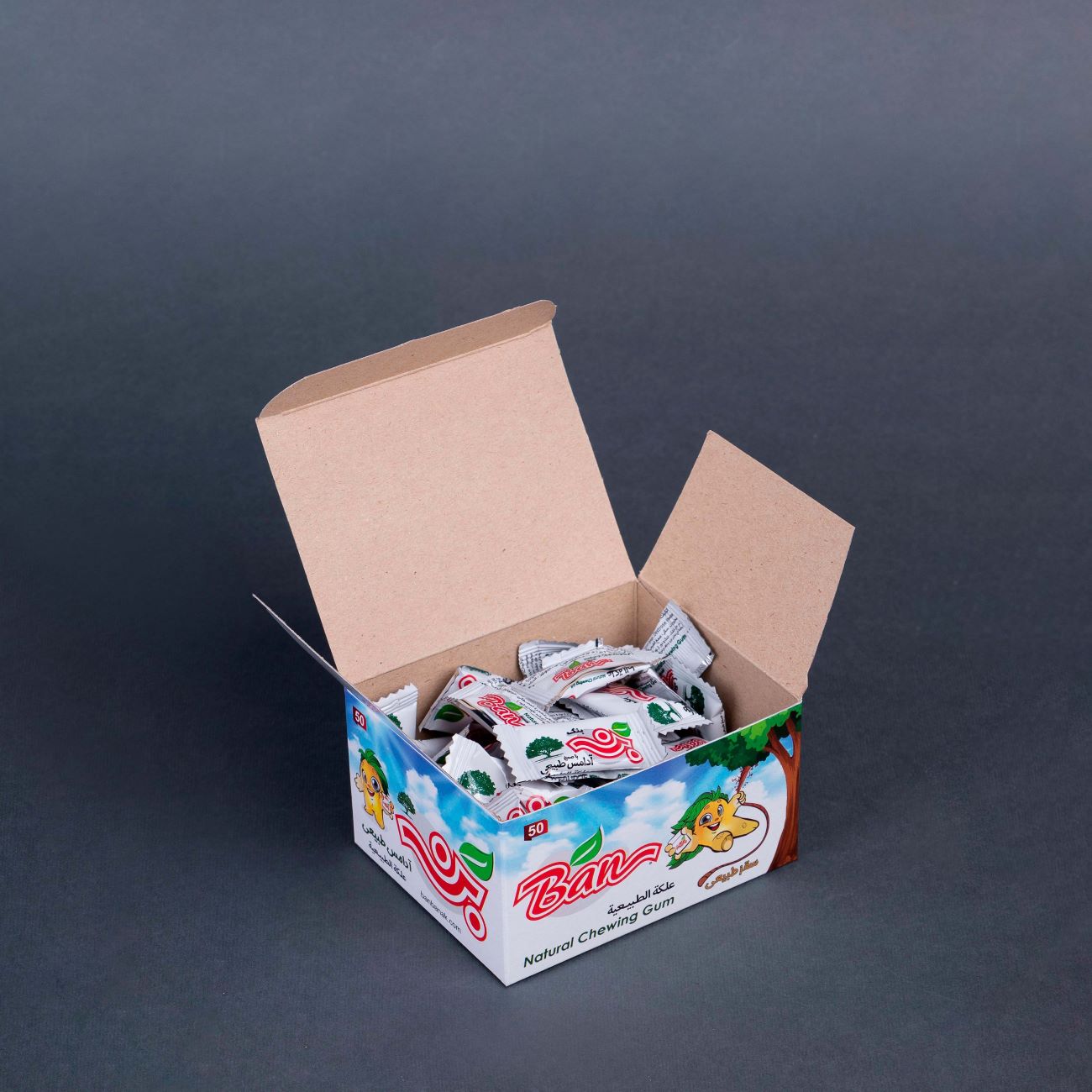 Ban 天然口香糖,巴拿马胶香味 50片/包