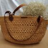 Bohemian Crochet Raffia Tote – A Natural Everyday Companion