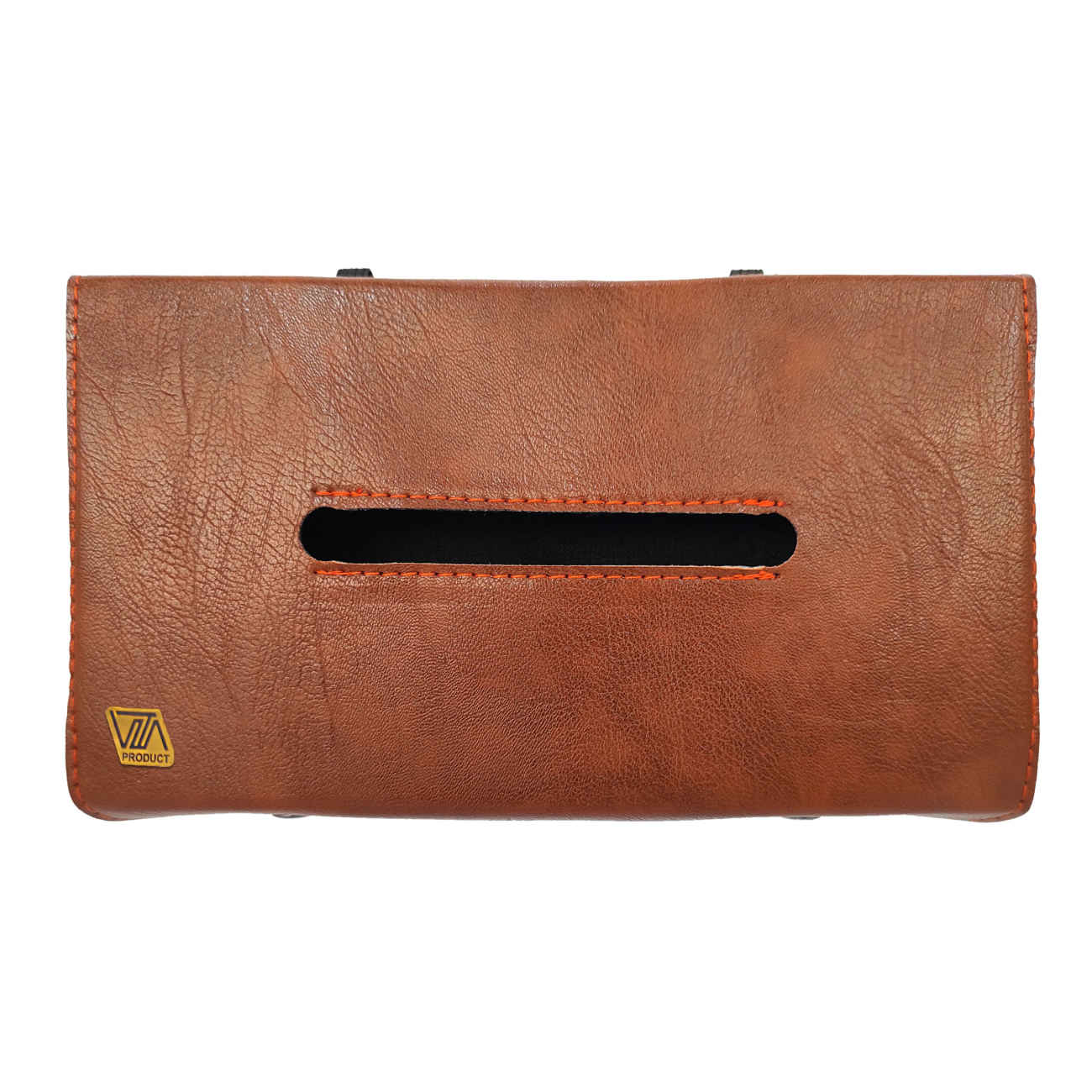 Main image of 汽车纸巾盒 – 豪华皮革纸巾套，内置笔插