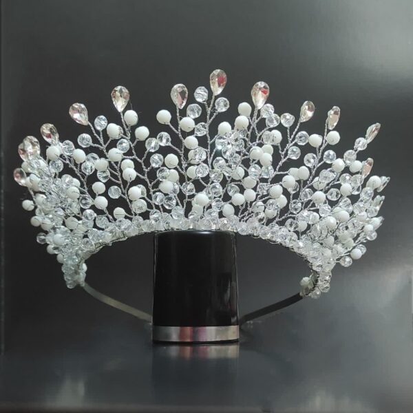 Classic Crystal Wedding Tiara – Ideal for Brides & Formal Events