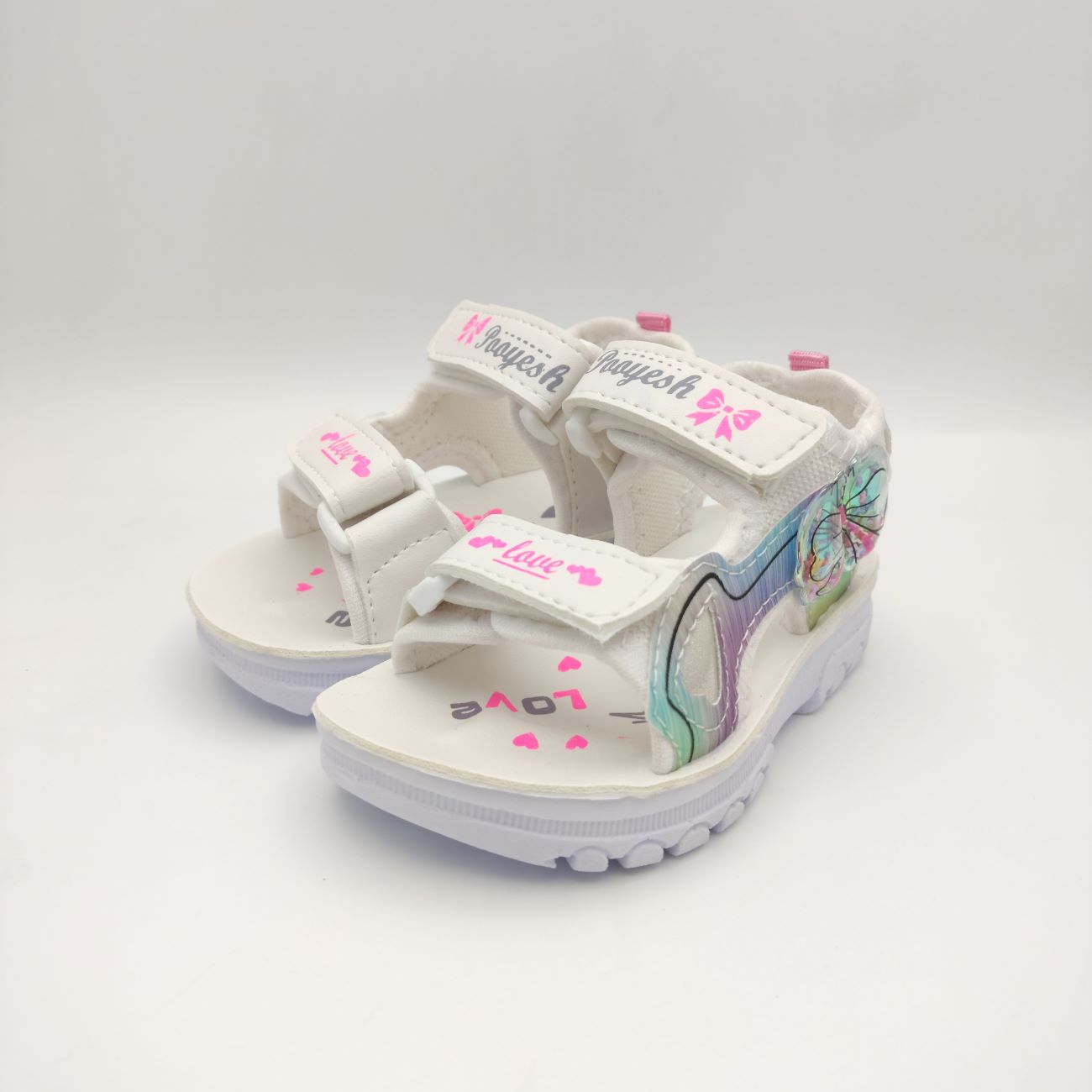 Main image of 彩色可爱蝴蝶结女童凉鞋 – 时尚童鞋