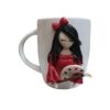 Decorative Ceramic Mug with Unique Pattern for Artistic Girls (1)