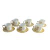 Elevate Your Tea Parties with Elegant Ceramic Tea Sets - 6 Pcs Include Saucers (3)