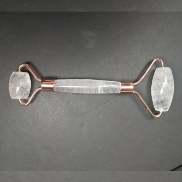Facial Roller with Premium Natural Crystal Quartz Stones Suitable for Reduce Fine Line