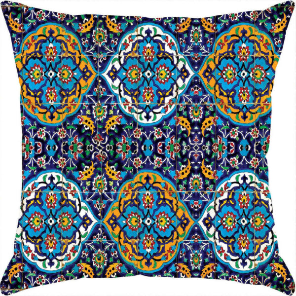 Floor Pillow – Suitable for Cozy Vibe in Any Room with floral Pattern in Navy Blue (2)