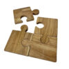 Functional Table Coaster with Puzzle Look – Wooden & Clever (4x)