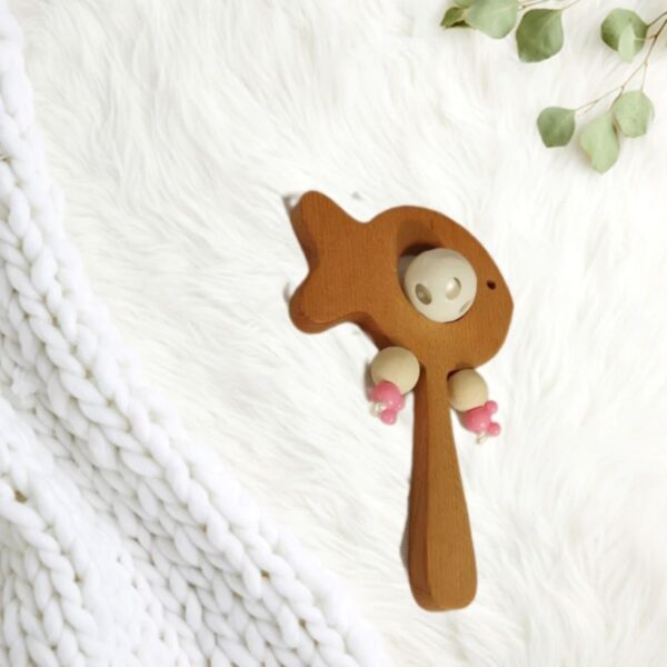Gentle Joy – Wooden Rattle for Baby’s First Sounds