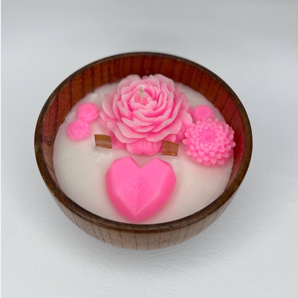 适合作为礼物的乡村木质罐蜡烛 – 装饰与独特礼品首选