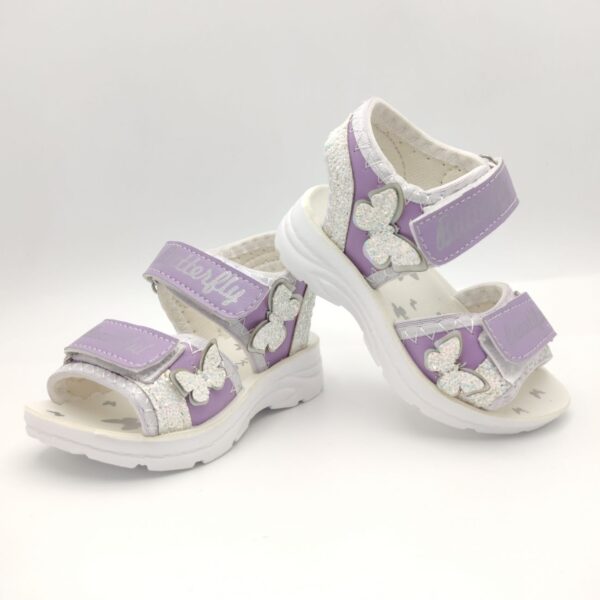 Girls’ Elegant Sandals with Low Heel and Glitter Design – Perfect for Special Days (3)
