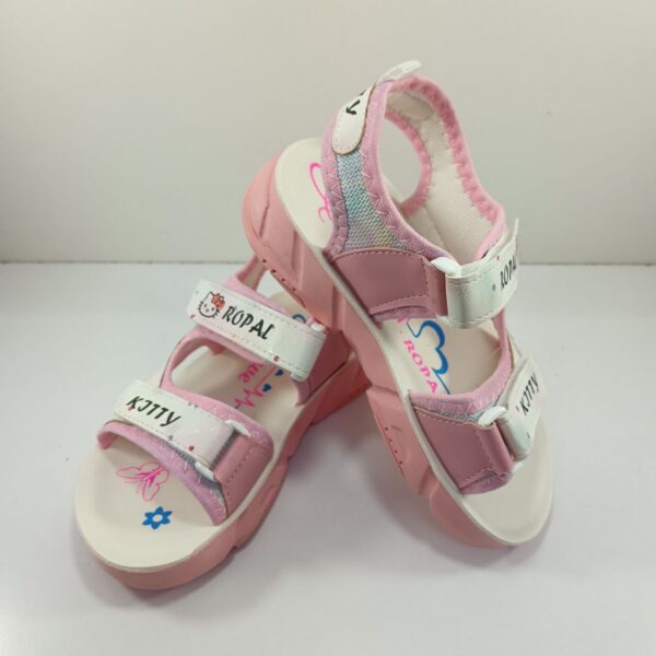 Girls' Fancy Sandals with Hello Kitty Design – Lightweight Party Shoes (6)