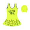 Girls’ Swimwear in Skirt Design Hello Kitty Pattern with Swim Hat (2)