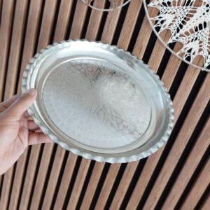 手工铜制餐盘 – 传统波斯餐盘，优雅用餐与待客之选