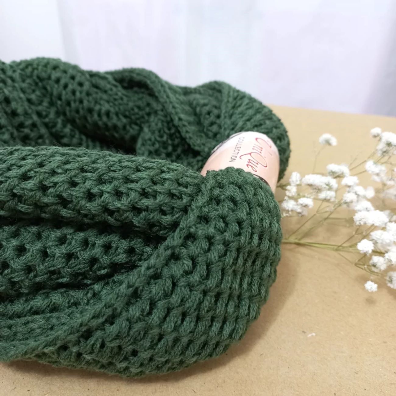 手工编织环形颈围巾 – 冬季保暖及叠搭理想