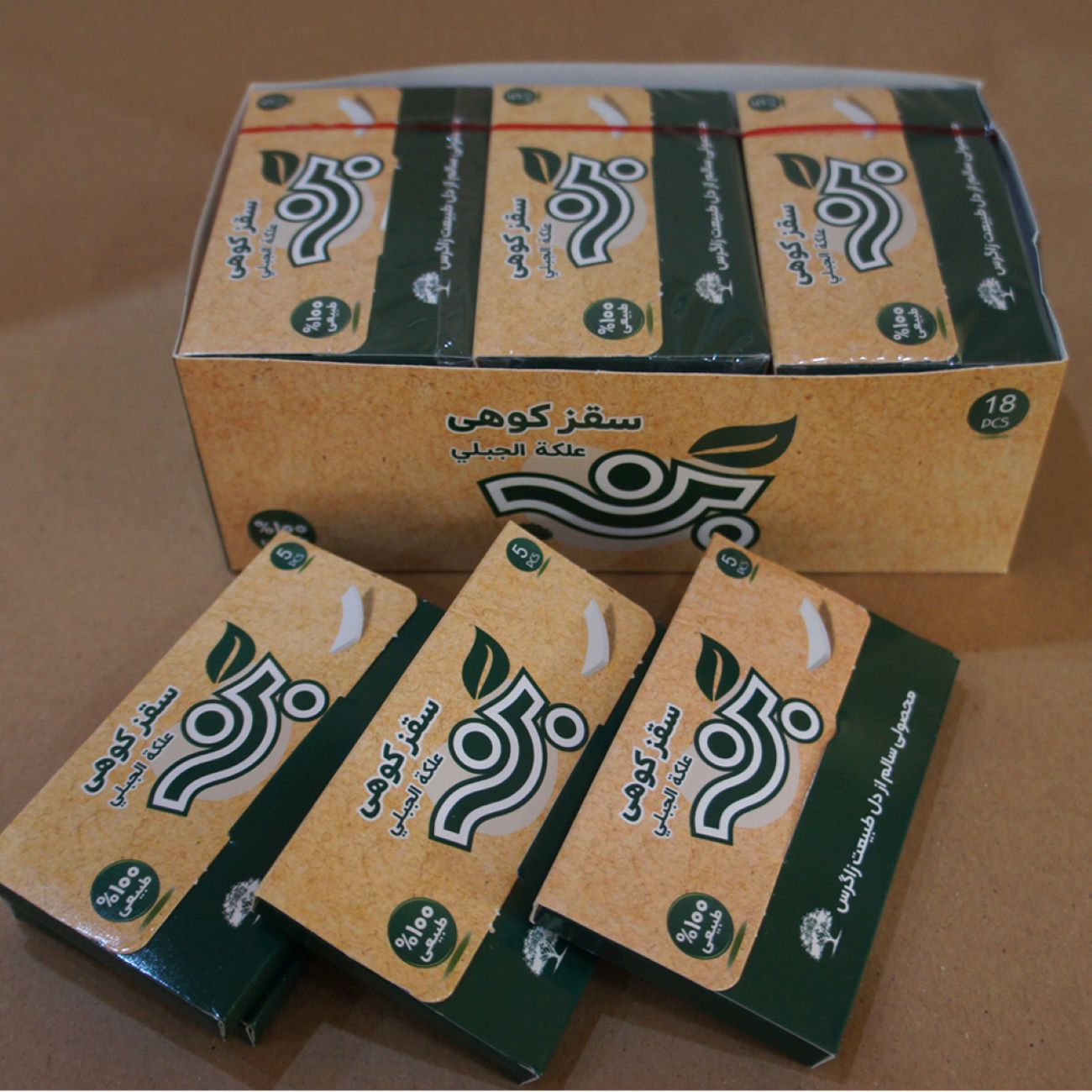 健康天然口香糖，巴拿马胶香味 18片