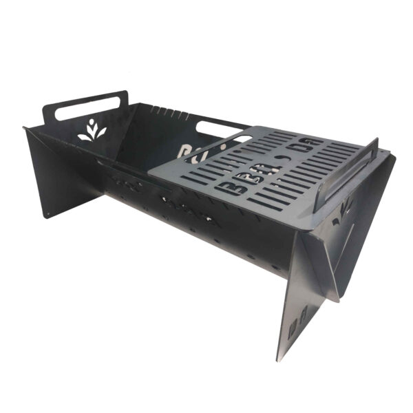 Iron Persian Mangal – Portable & Durable Suitable for Outdoor BBQ in Black (1)