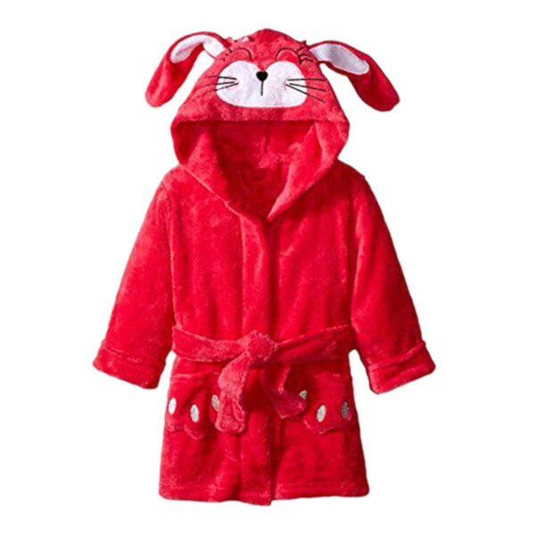 Kids' Bathrobe Towel – Rabbit Model, Size 80 cm