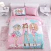 Kids’ Bed Sheet & Blanket Set – All in One Bedding Girl Design