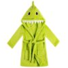 Kids’ Hooded Towel Robe – Dinosaur Design Size 80 cm