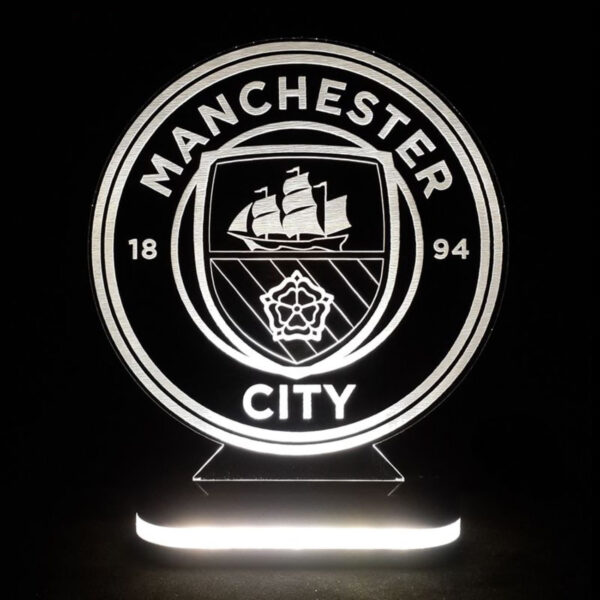 Manchester City Team Logo Design Night Light (4)