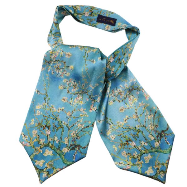 Men's Ascot Tie Elegant Floral Pattern Neck Scarf for Formal & Casual Wear (4)