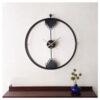 Minimal Wall Clock in Brushed Metal – Nordic Style Home Accent