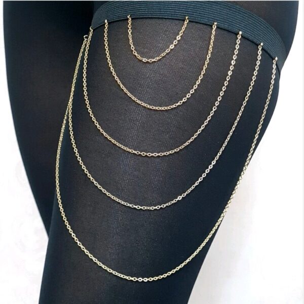 Minimalist Layered Thigh Chain – Elegant Choice for Date Nights or Events