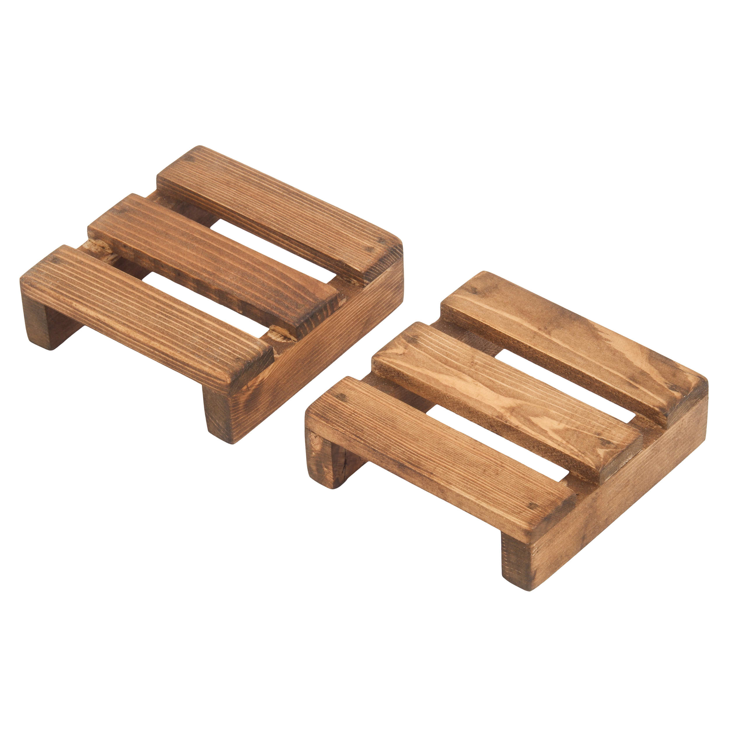 极简木质托盘杯垫 – 适合厨房、酒吧及办公室 (6件)