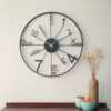 Modern Minimalist Metal Wall Clock - Easy to hang and lightweight