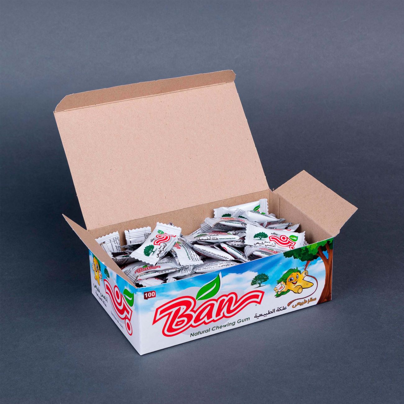 天然 Ban Saqez味口香糖 – 100片装