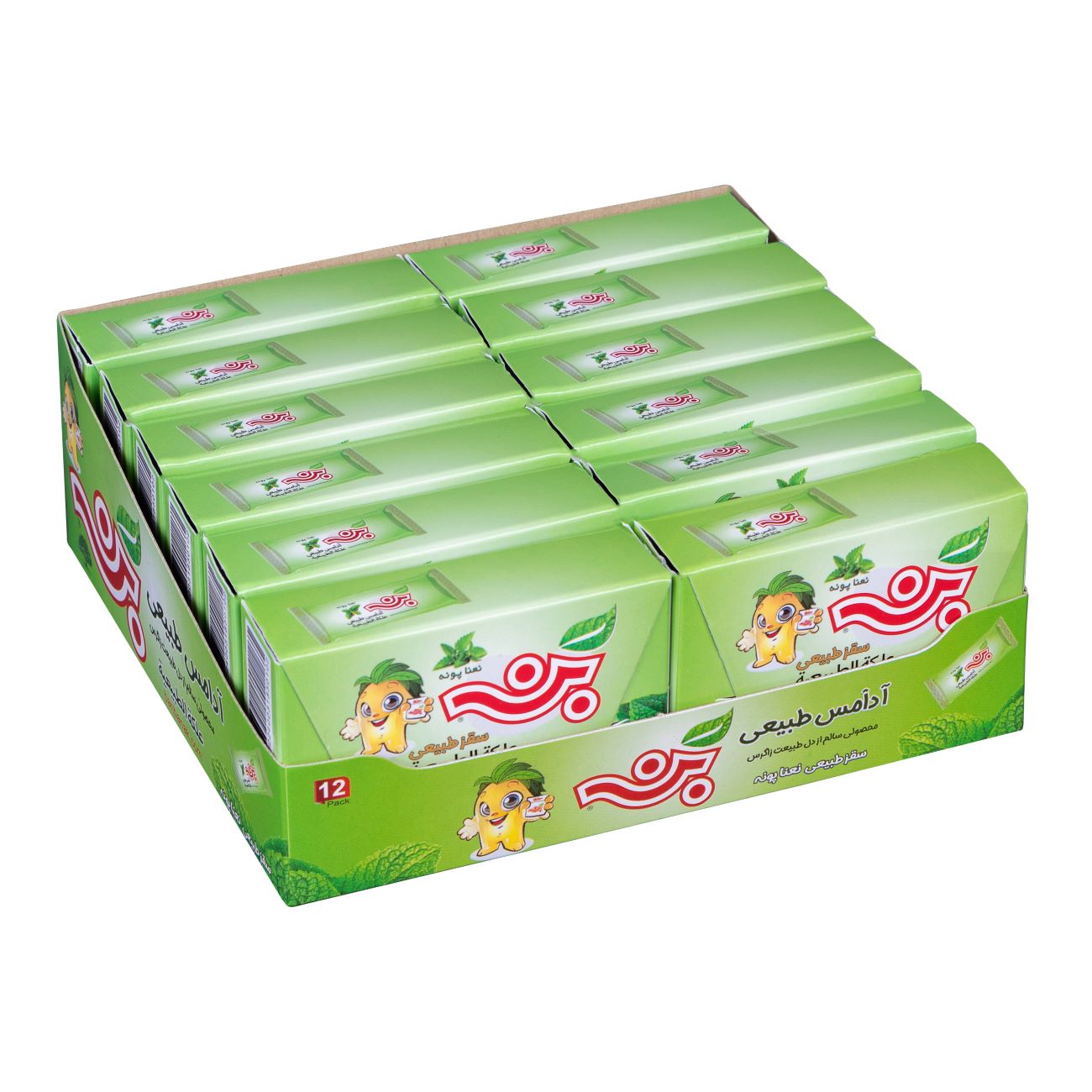 Main image of 天然薄荷香味口香糖 – 12片装