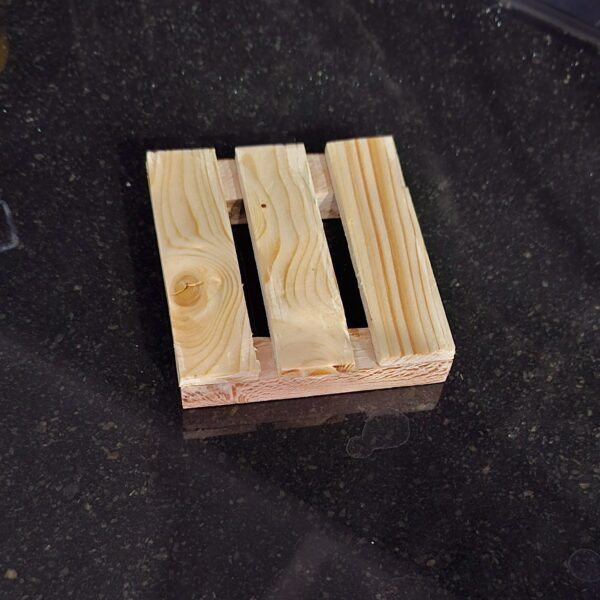 Natural Wooden Pallet Coaster – Suitable for Table Protection (Pack of 6) (2)