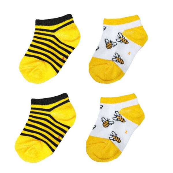 Newborn Bee Design Socks – 2-Piece Set (2)
