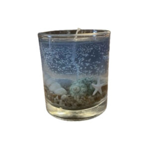 海风玻璃罐蜡烛 – 海岸装饰，带海滩香氛，适合作礼品