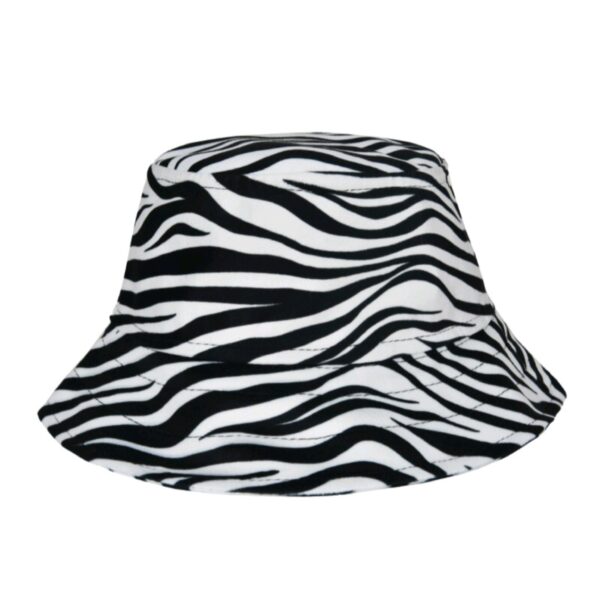 Packable Zebra Travel Bucket Hat – Suitable for Warm Weather and Sun Protection