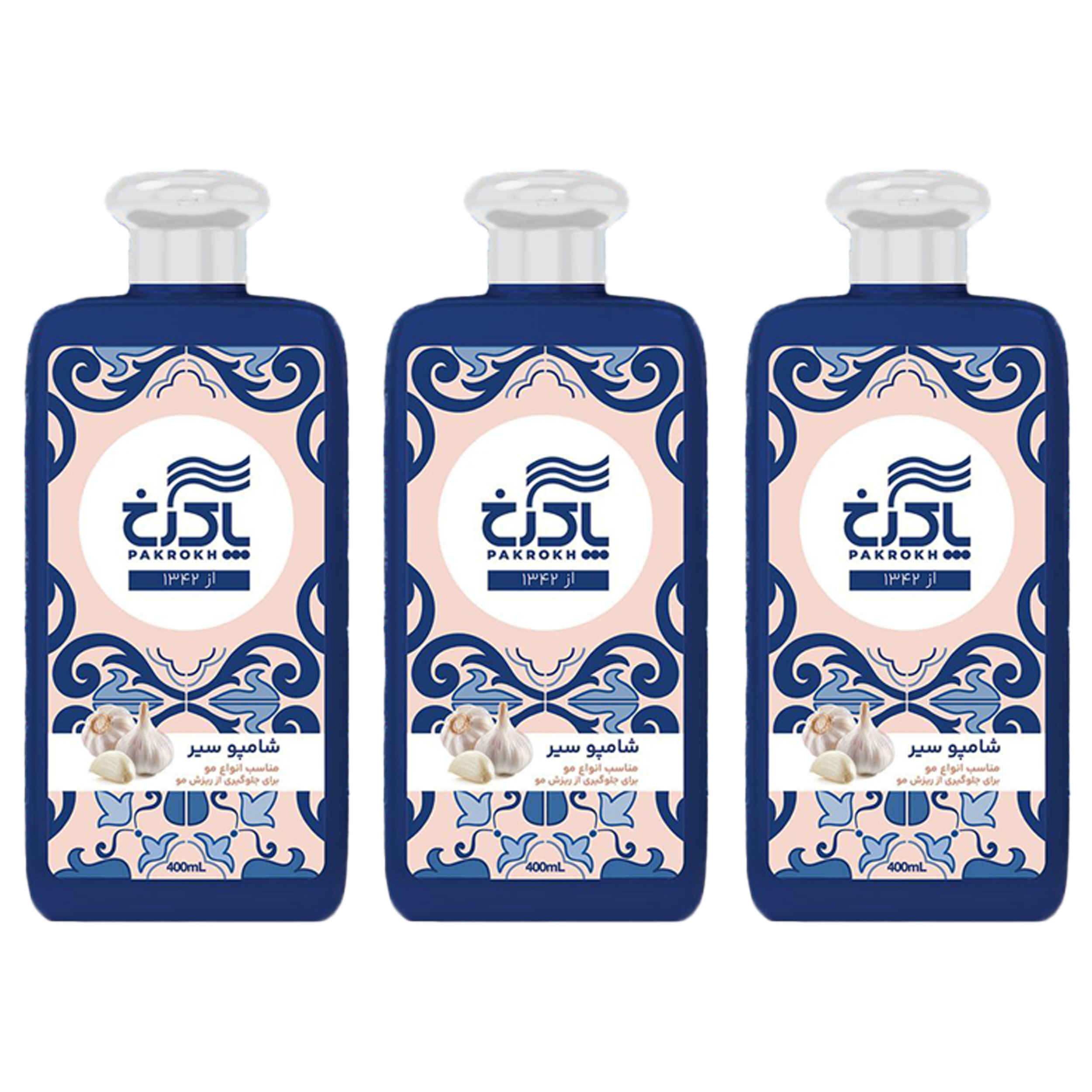 Main image of Pakrokh 大蒜洗发水 – 适合所有发质，400 毫升（3 瓶装）v