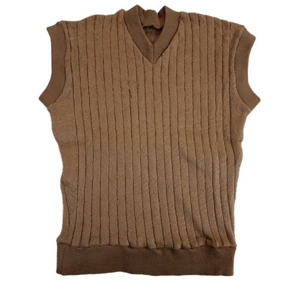 Persian-Style Men's Vest in Camel Wool – Sleek, Comfortable and Versatile