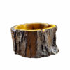 Resin Inlaid Wood Log Ashtray – Suitable for Indoor and Outdoor Use3