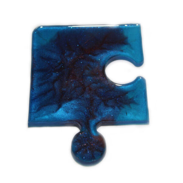 Resin Jigsaw Coasters – Suitable for Artistic and Functional Table Settings (Pack of 4)