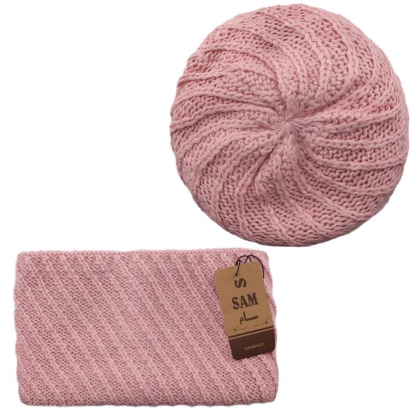 Ring Scarf and French Style Knitted Hat Set Perfect for Winter Warmth (2)