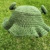Shrek-inspired Crochet Ogre Bucket Hat With Ears – Suitable for Casual and Travel Wear